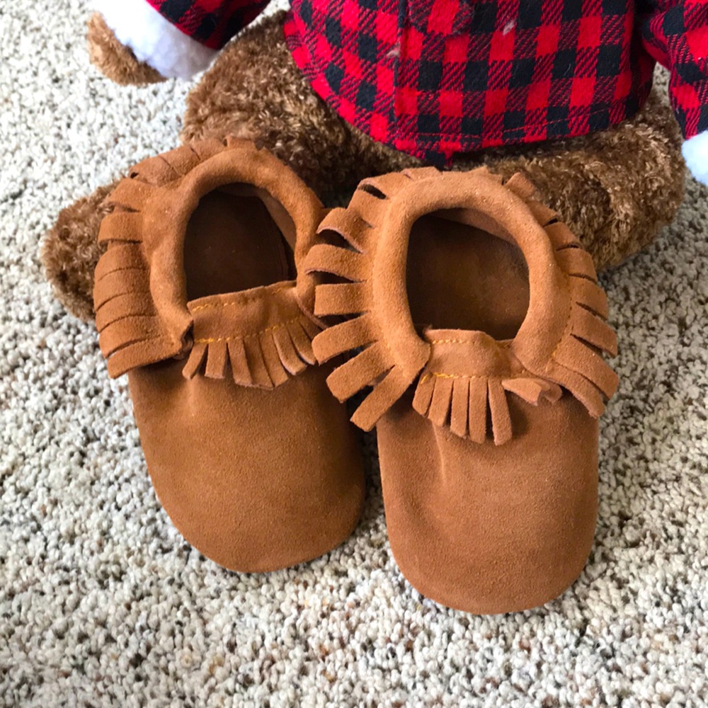 Toddler leather moccasins, kids moccasin, baby moc